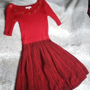 Candie's Red Sweater Dress